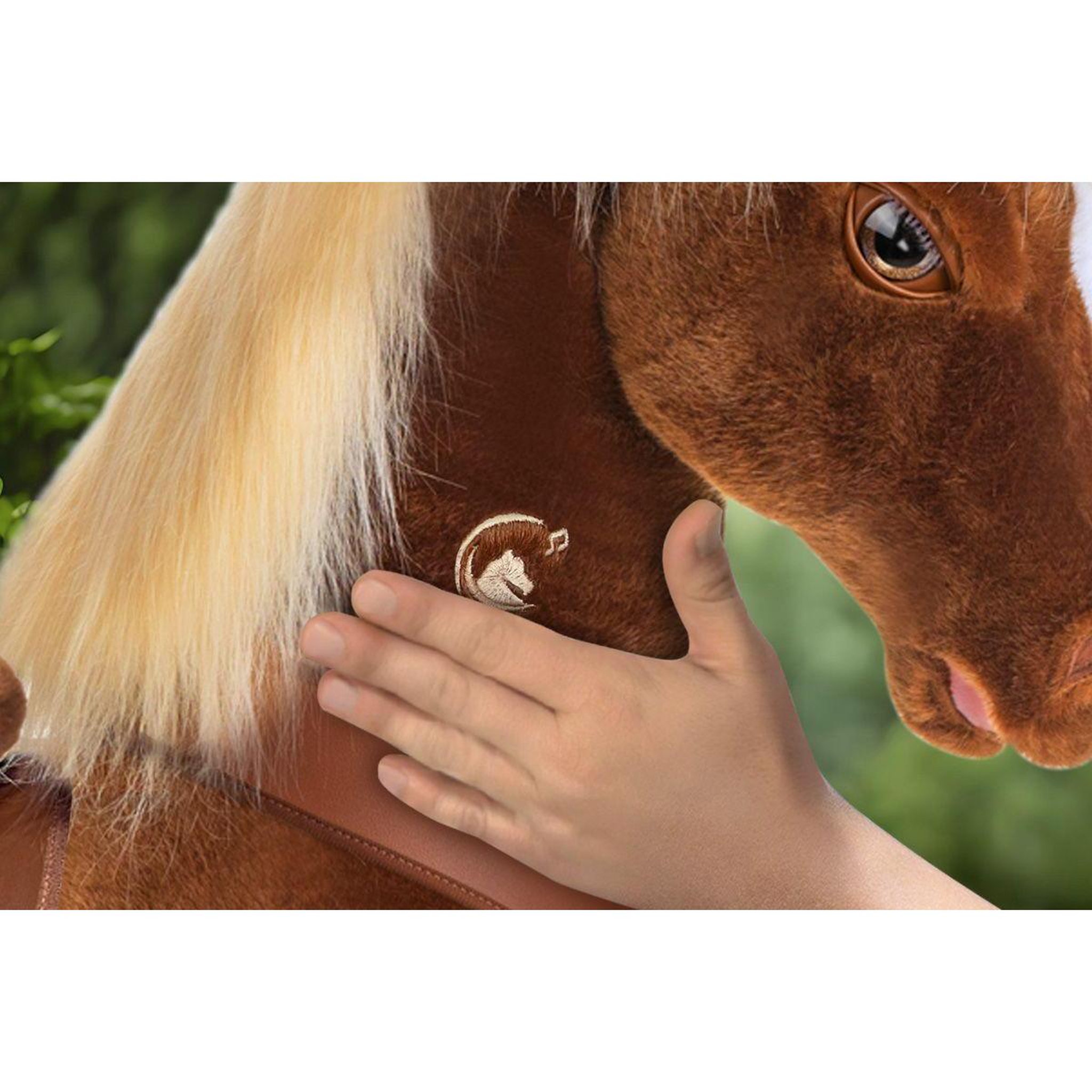 Voir la diapositive 3 : Ponycycle Cheval Porteur Enfant Modele Y marron-blond