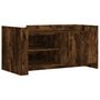 Voir la diapositive 2 : VIDAXL Table basse chene fume 100x50x50 cm bois d'ingenierie