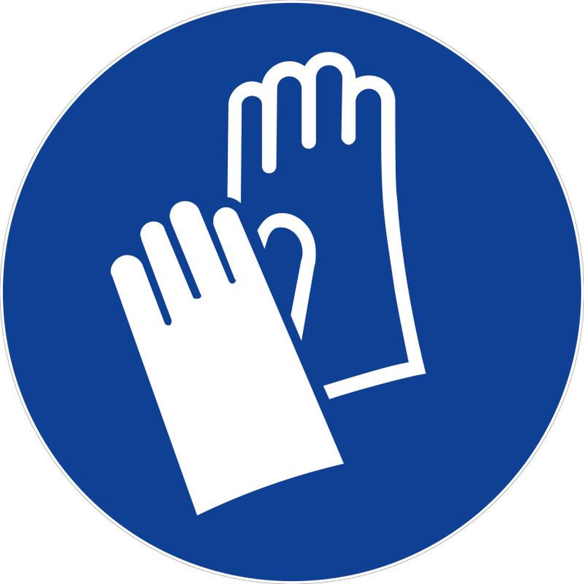 NOVAP Panneaux d'obligations ronds 300mm Port des gants obligatoire NOVAP 4061658