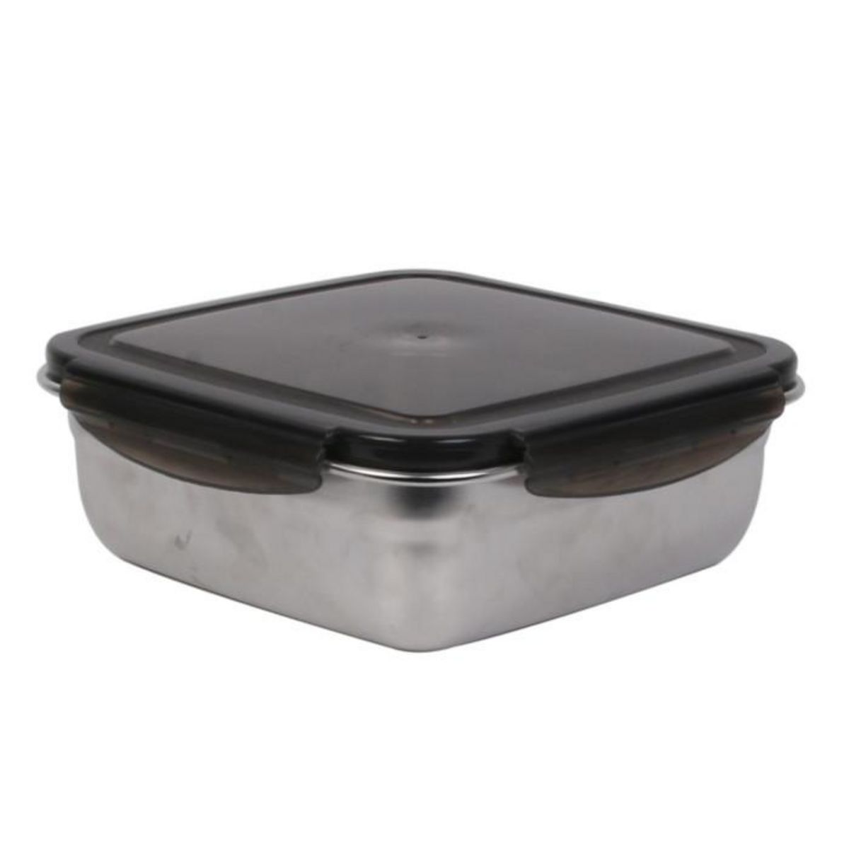 Paris Prix Boîte de Conservation Carrée Inox  Attid  18cm Gris