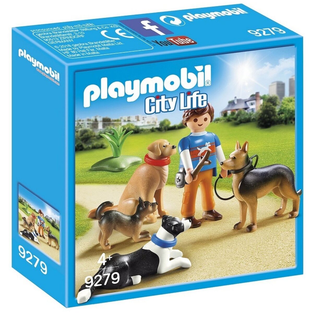 PLAYMOBIL 9279 - City Life - Entraineur et chiens