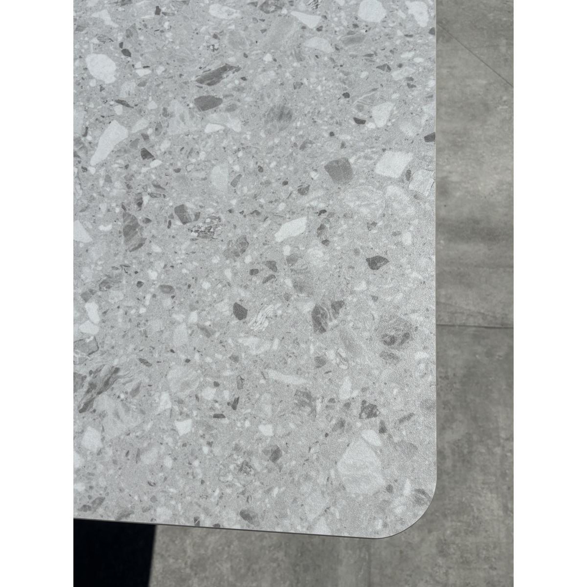 Voir la diapositive 4 : Paris Prix Table de jardin en pierre  abella  220cm blanc