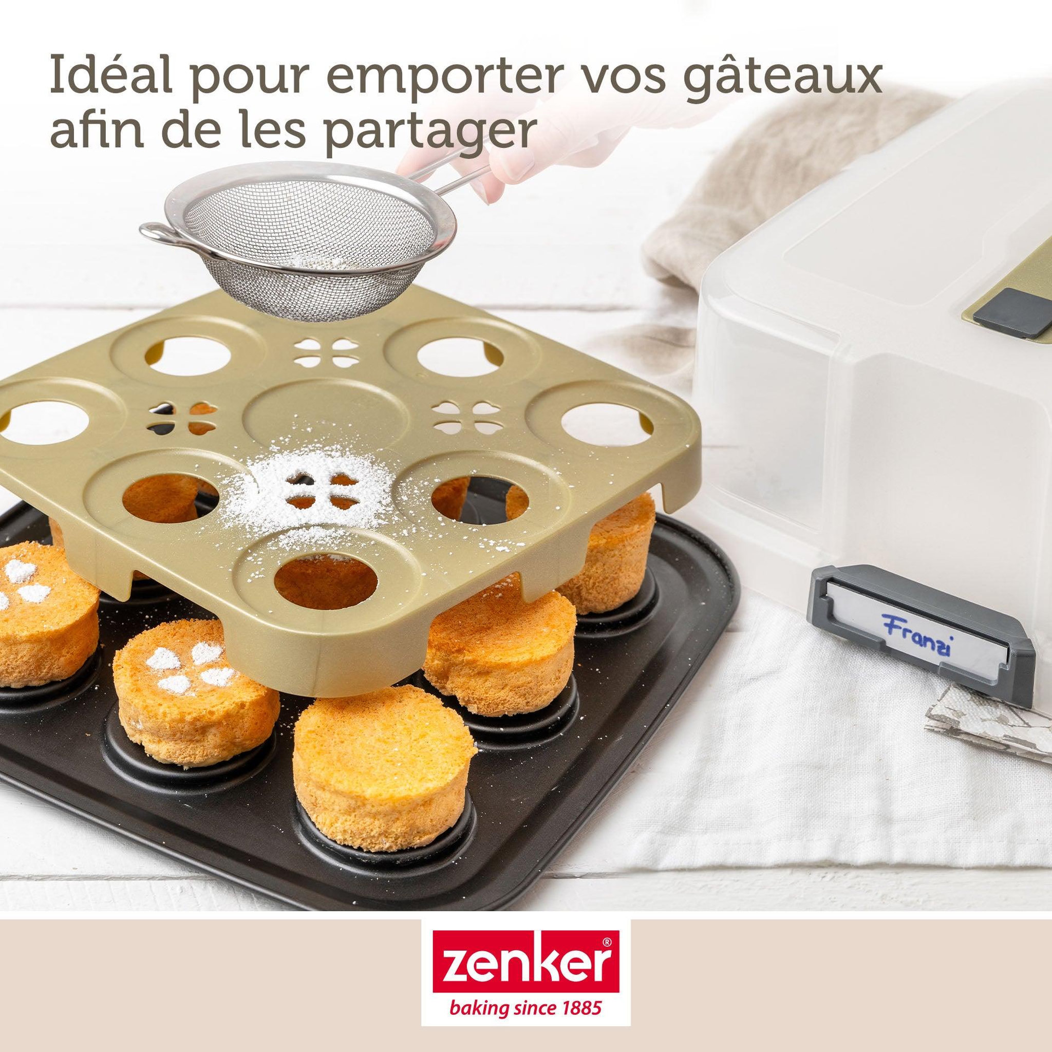 Voir la diapositive 2 : ZENKER Set de 4 ustensiles de pâtisserie moule à gâteaux bols et spatule zenker bake click and go