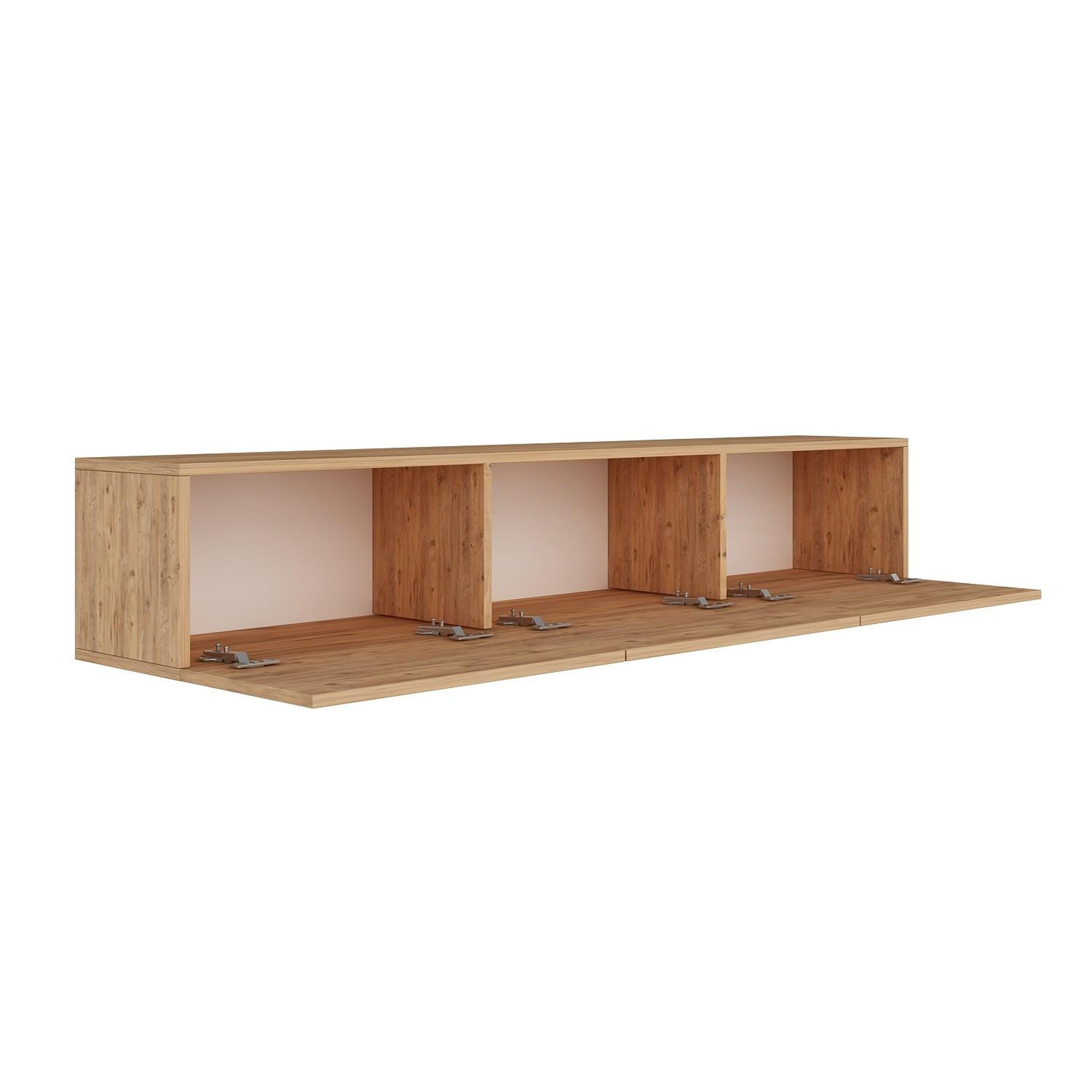Voir la diapositive 4 : Habitat et Jardin Meuble tv en bois  west  150 x 32 x 30 cm - pin atlantique