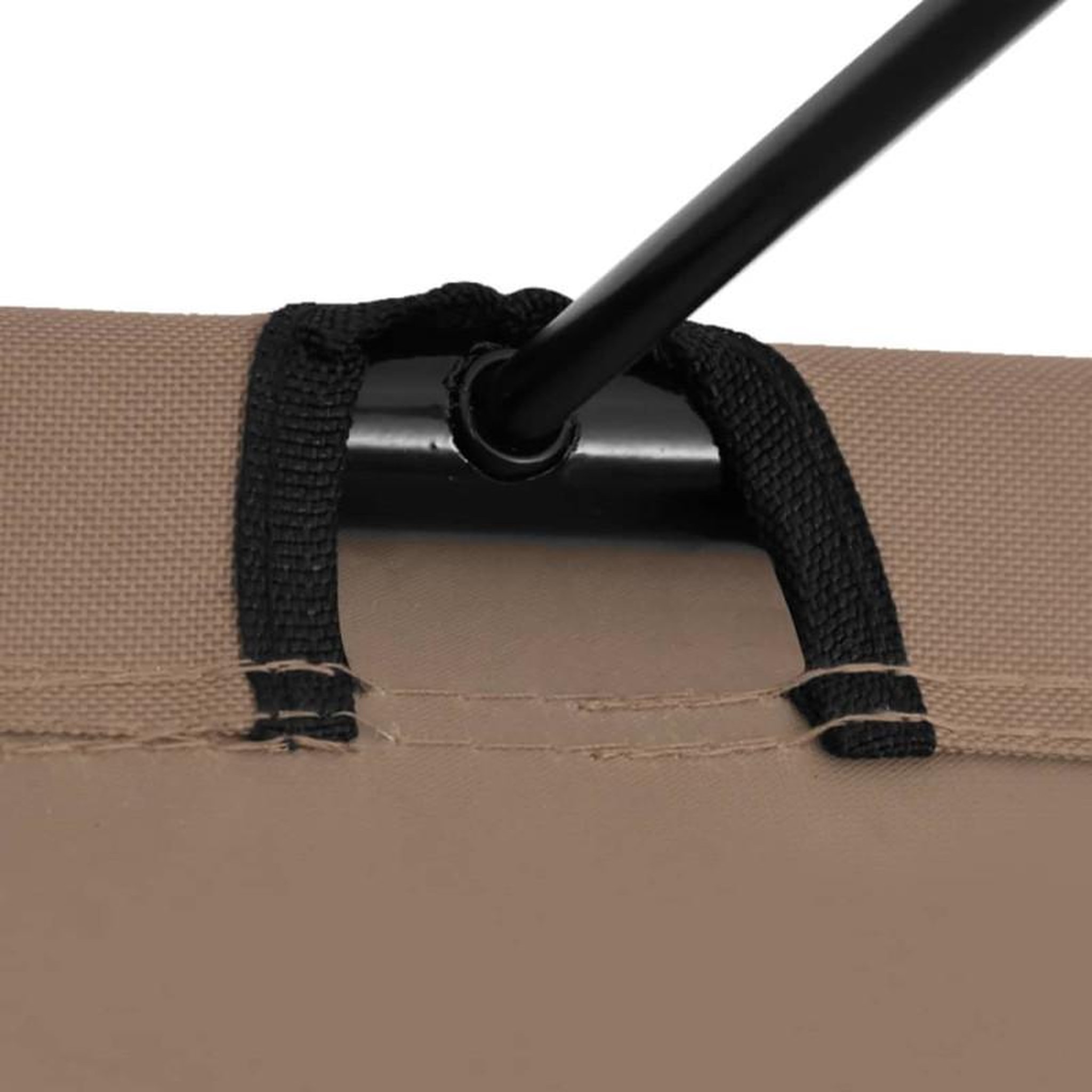 Voir la diapositive 5 : VIDAXL Lits de camping 2 pcs 180x60x19 cm Tissu Oxford et acier Taupe