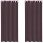 Voir la diapositive 2 : VIDAXL Rideaux en voile avec œillets 2 pcs violet 140x225 cm