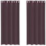 Voir la diapositive 2 : VIDAXL Rideaux en voile avec œillets 2 pcs violet 140x225 cm