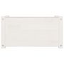Voir la diapositive 4 : VIDAXL Jardinieres d'exterieur 2 pcs Blanc 60x31x31 cm Bois de pin