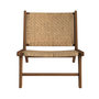 Voir la diapositive 6 : Rendez vous déco Fauteuil en bois de teck et tressage chevron en rotin-Kilka