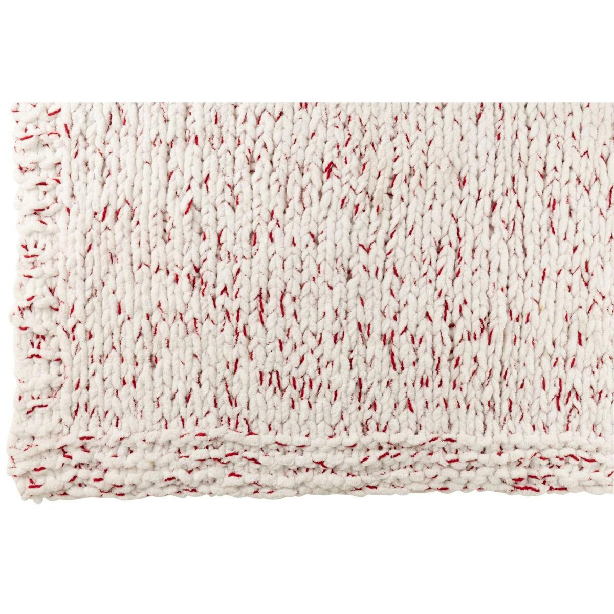Paris Prix Plaid Tricoté  Bicolore  130x170cm Blanc