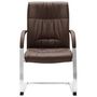 Voir la diapositive 2 : VIDAXL Chaise de bureau cantilever Marron Similicuir
