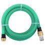 Voir la diapositive 1 : VIDAXL Tuyau d'aspiration avec raccords en laiton vert 1,1  10 m PVC