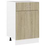 VIDAXL Armoire de plancher a tiroir  Lyon  Chene sonoma