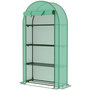 Voir la diapositive 5 : OUTSUNNY Serre de balcon jardin 4 étagères 105 x 45 x 160 cm vert