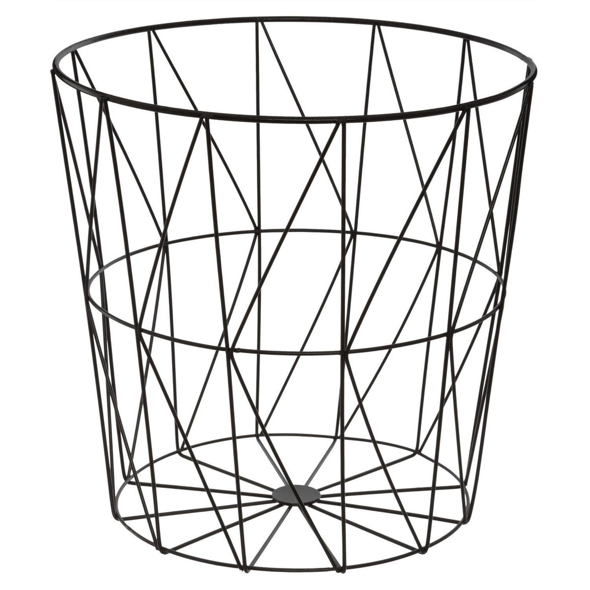 ATMOSPHERA Table à café avec plateau Kumi - Diam. 35 cm - Noir