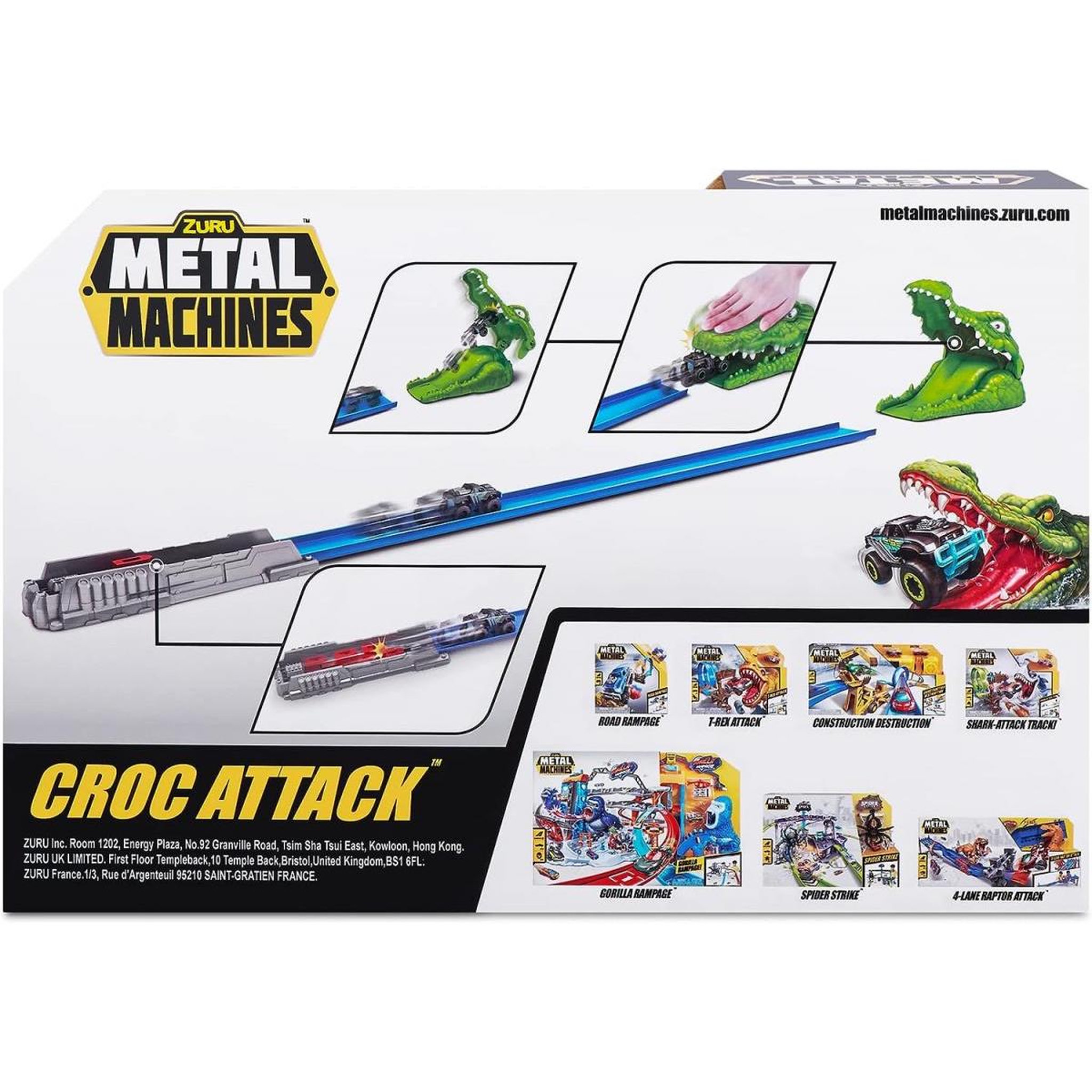 Voir la diapositive 2 : ZURU Playset crocrodile attak avec voiture