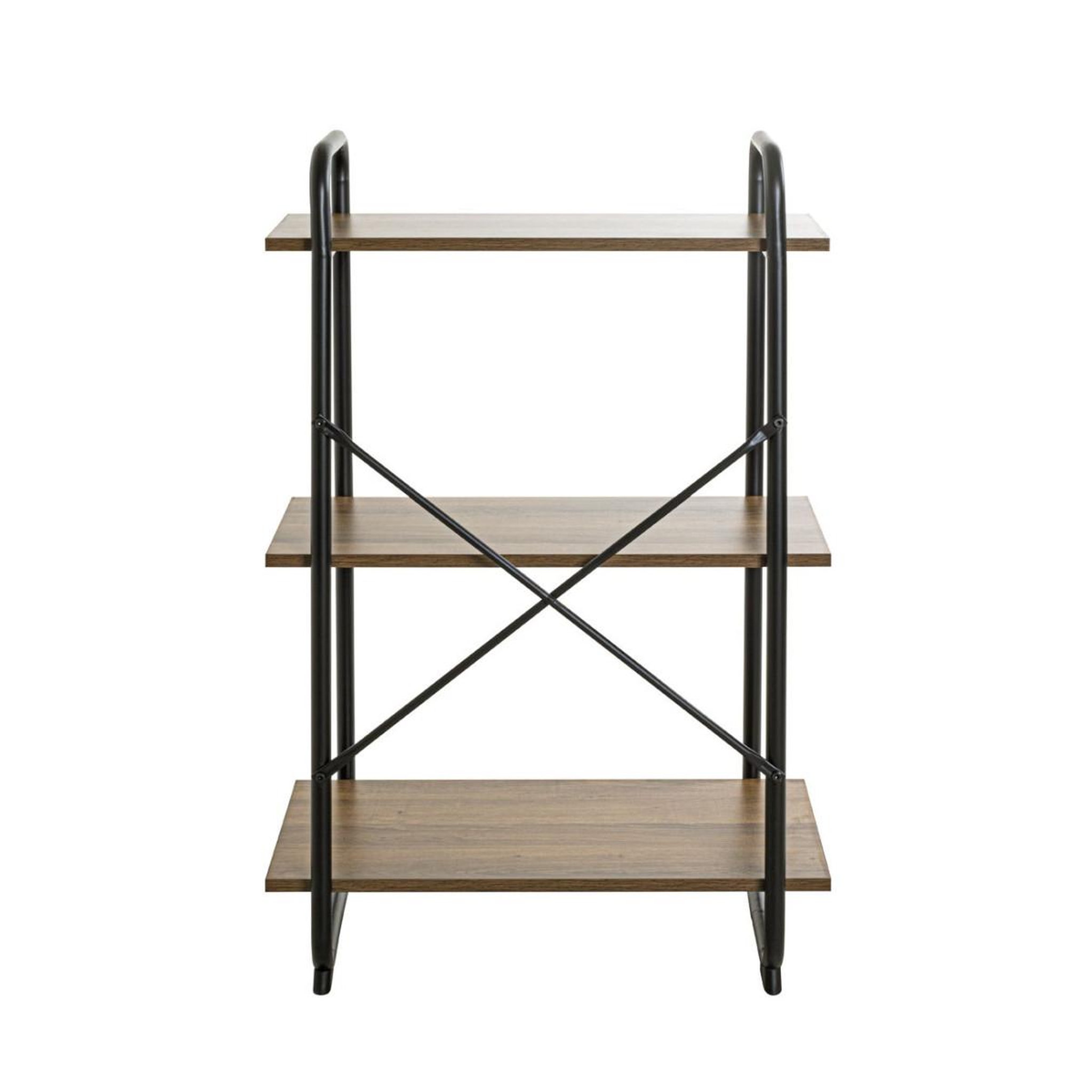 Voir la diapositive 3 : Paris Prix Étagère 3 niveaux  slovako  93cm noir & chêne