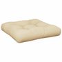 Voir la diapositive 4 : VIDAXL Coussins de palette lot de 2 beige tissu