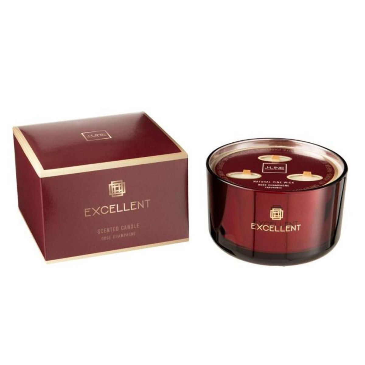 Paris Prix Bougie Parfumée  Excellent  13cm Rose Champagne Rouge