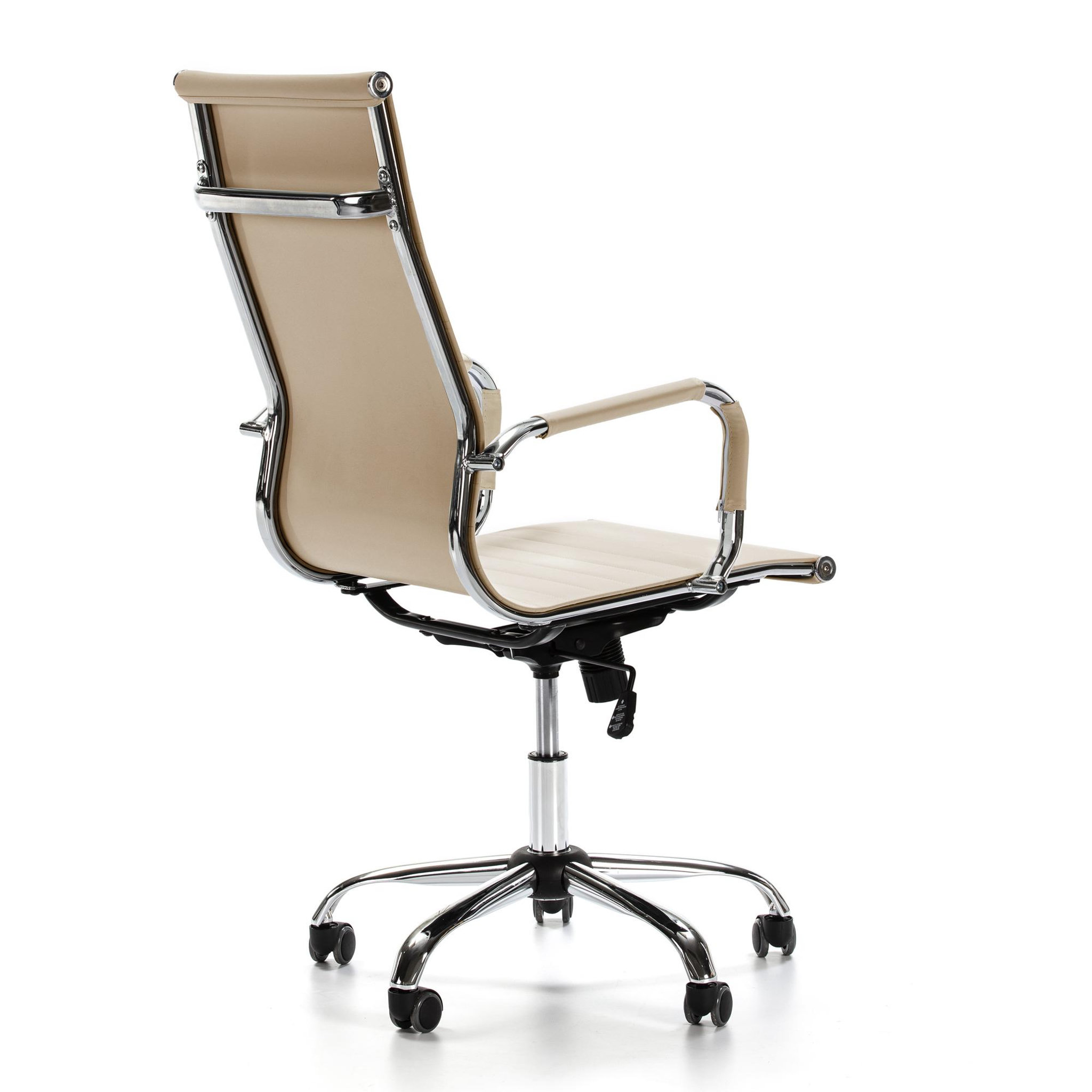 Voir la diapositive 4 : VS VENTA-STOCK Fauteuil de Bureau Londres inclinable Taupe, Cuir synthétique