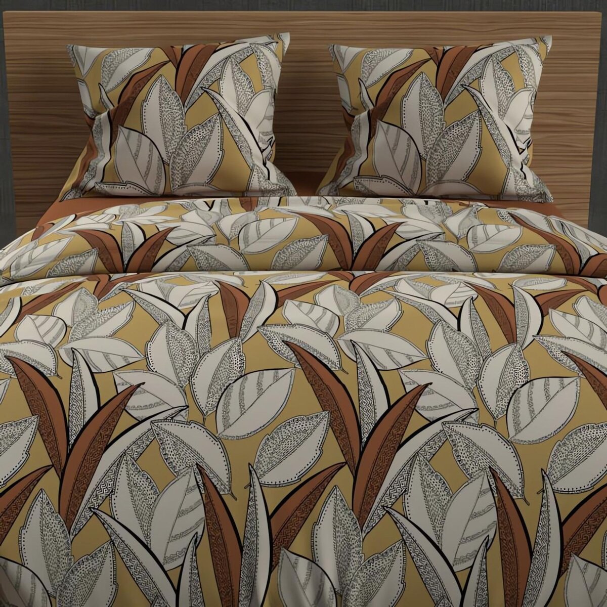 SOLEIL D'OCRE Parure housse de couette coton 57 fils TOGO, par Soleil d'ocre