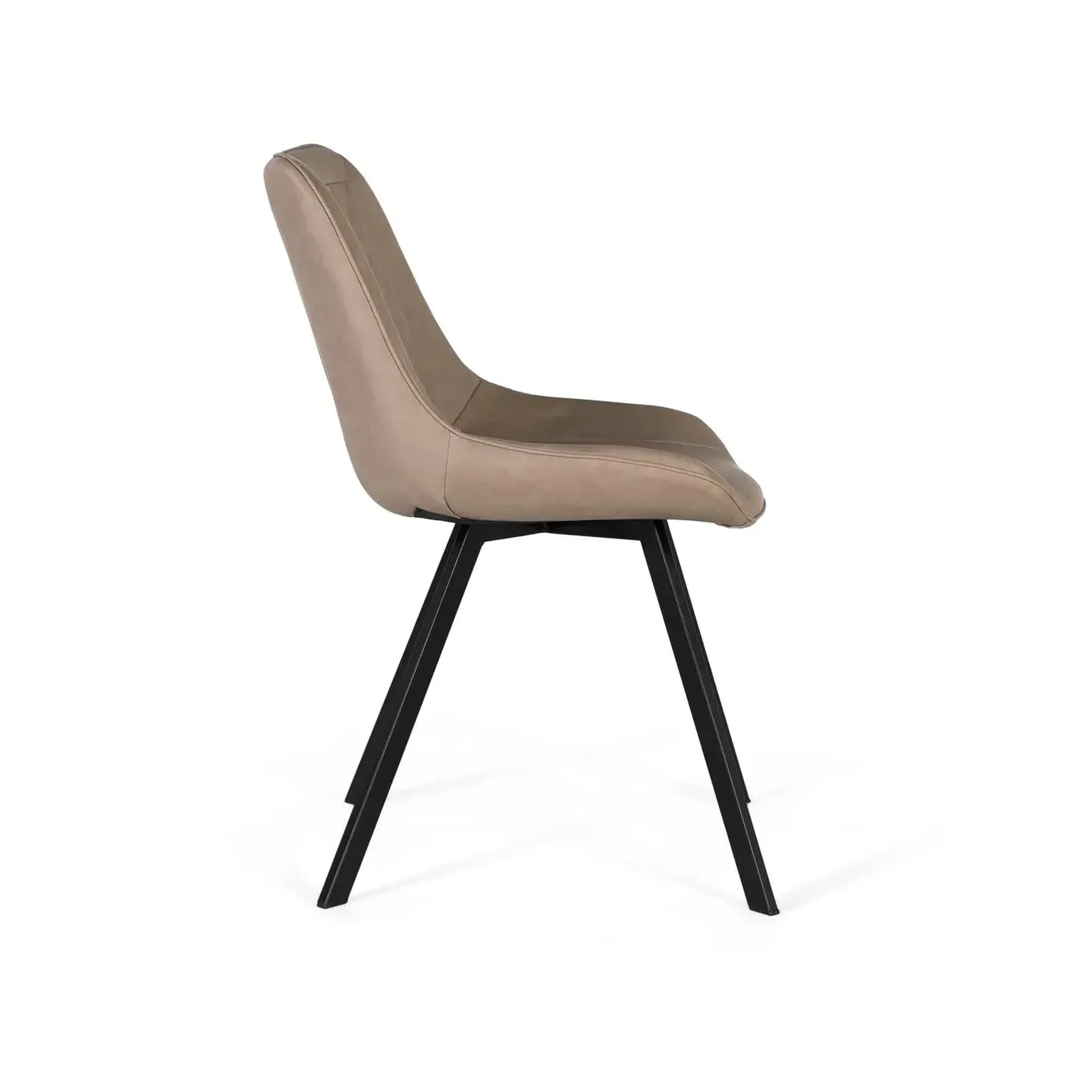 Voir la diapositive 3 : GINER Y COLOMER SL Lot de 2 chaises de revêtement pu 52 cm style contemporain