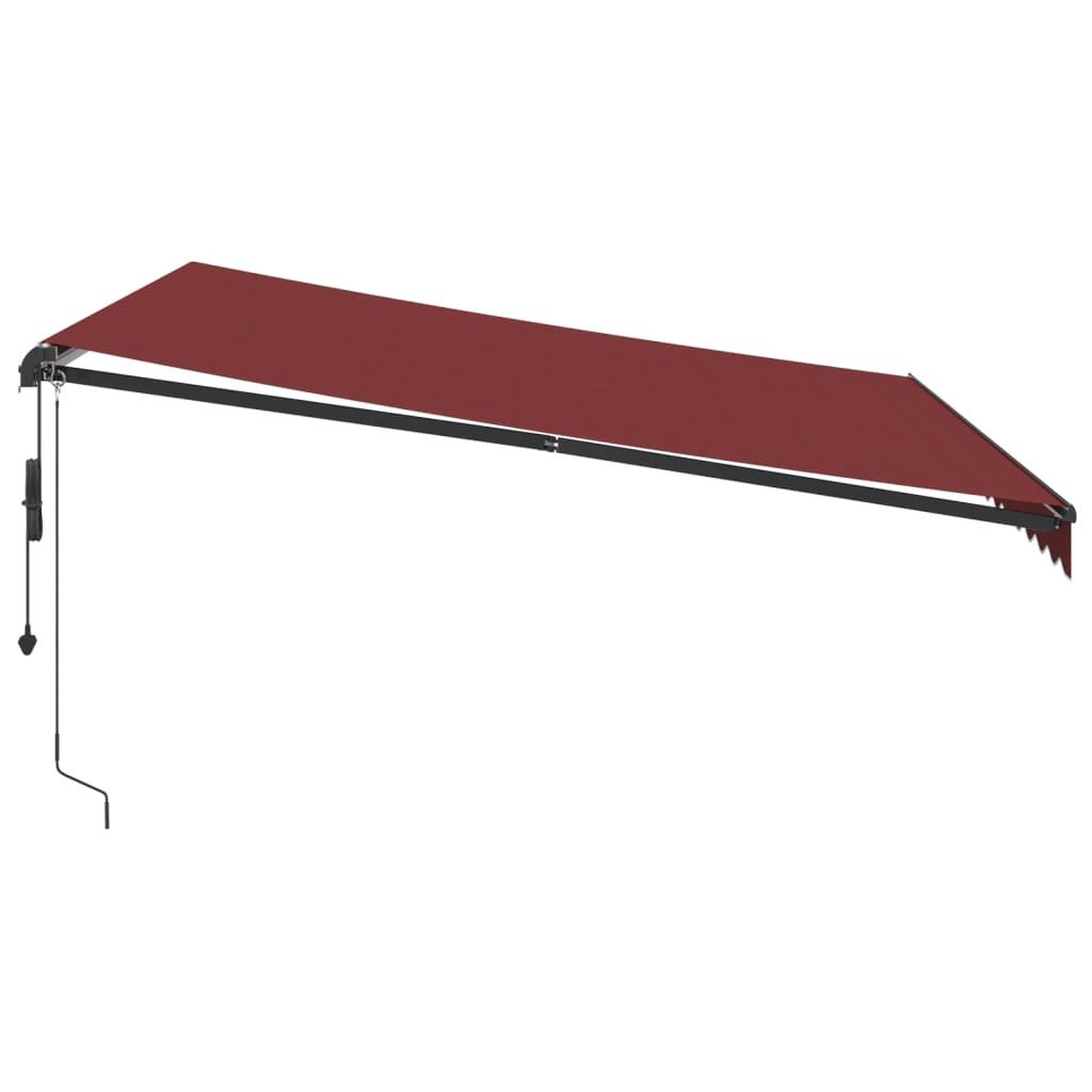 Voir la diapositive 4 : VIDAXL Auvent retractable automatique bordeaux 400x300 cm