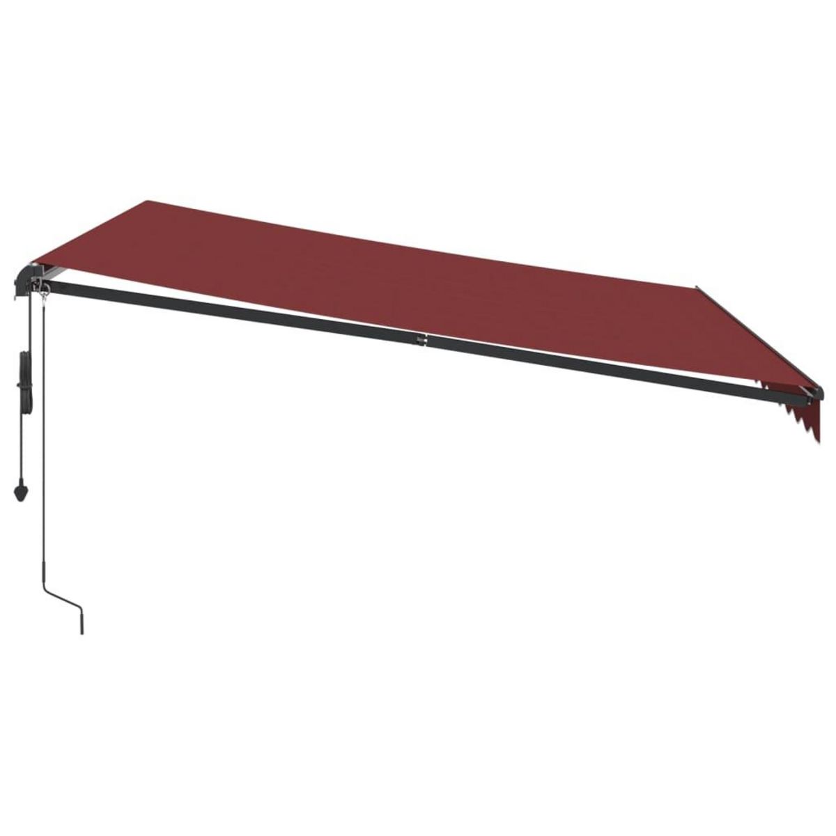 VIDAXL Auvent retractable automatique bordeaux 400x300 cm