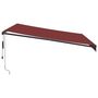 Voir la diapositive 4 : VIDAXL Auvent retractable automatique bordeaux 400x300 cm