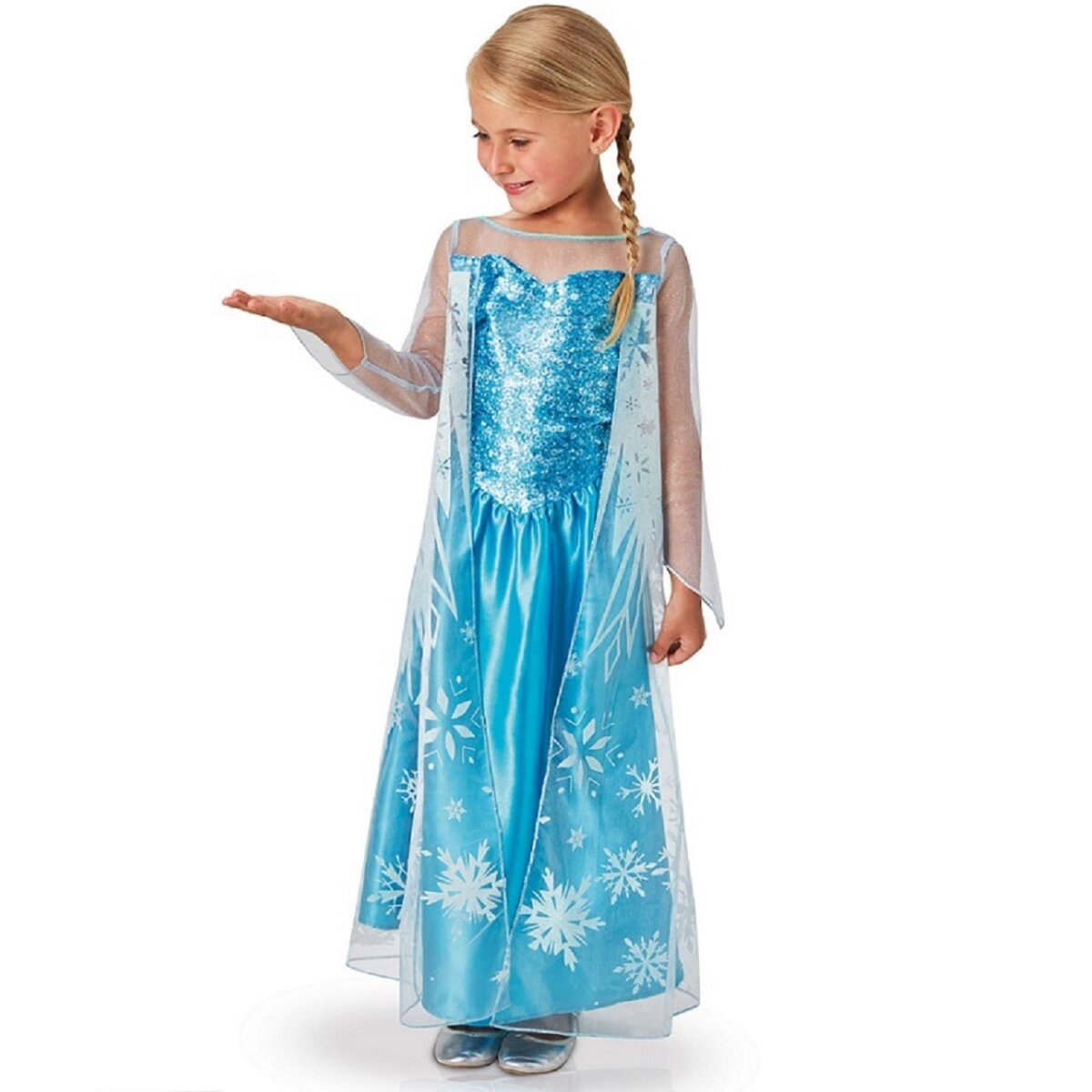 Déguisement Princesse d'Hiver, bleue 3-4 ans