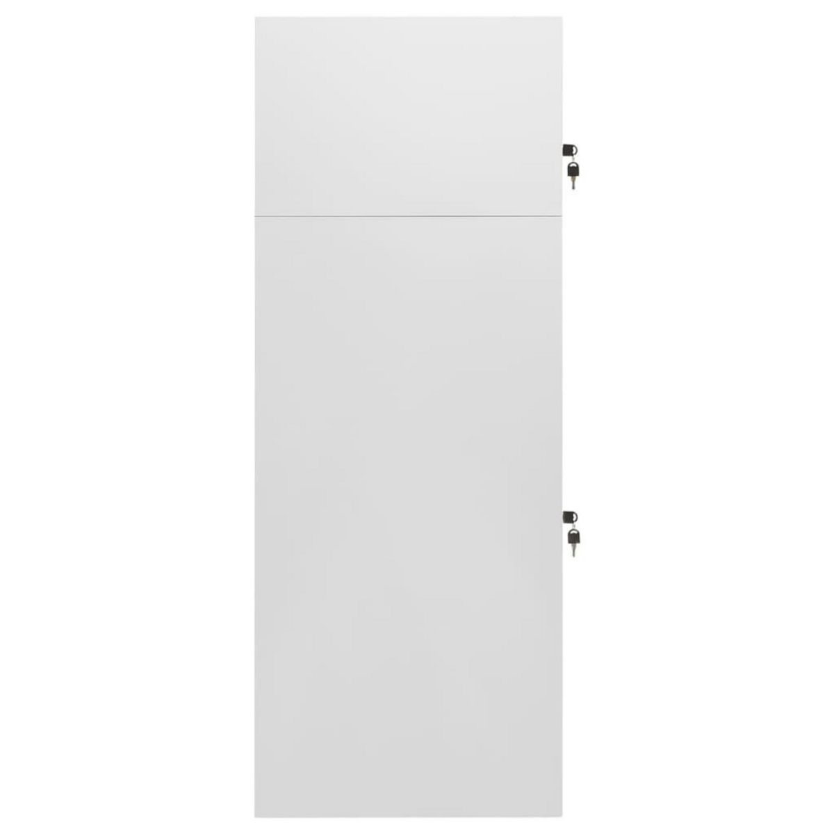 VIDAXL Armoire a selles Gris clair 53x53x140 cm Acier