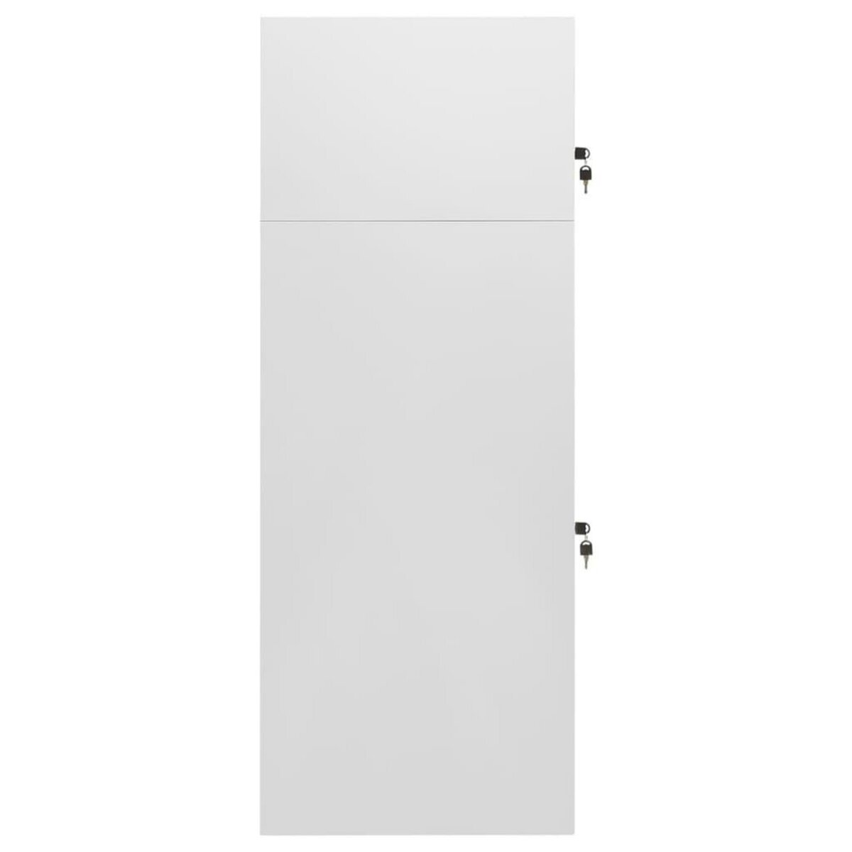 VIDAXL Armoire a selles Gris clair 53x53x140 cm Acier