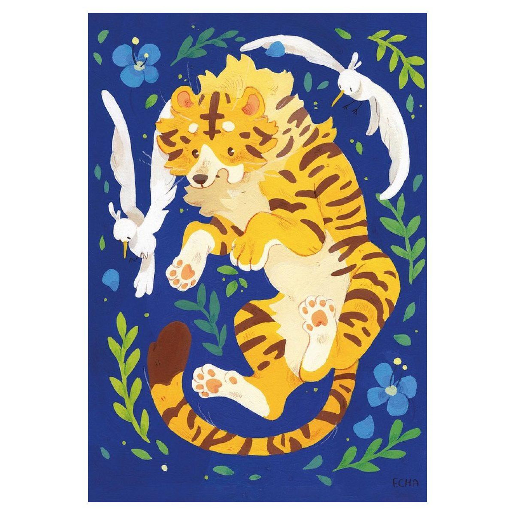 Voir la diapositive 2 : WILSON Puzzle 12 pieces en bois graou le tigre