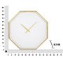 Voir la diapositive 6 : Paris Prix Horloge Murale en Métal  Goldy Octogonal  56cm Or