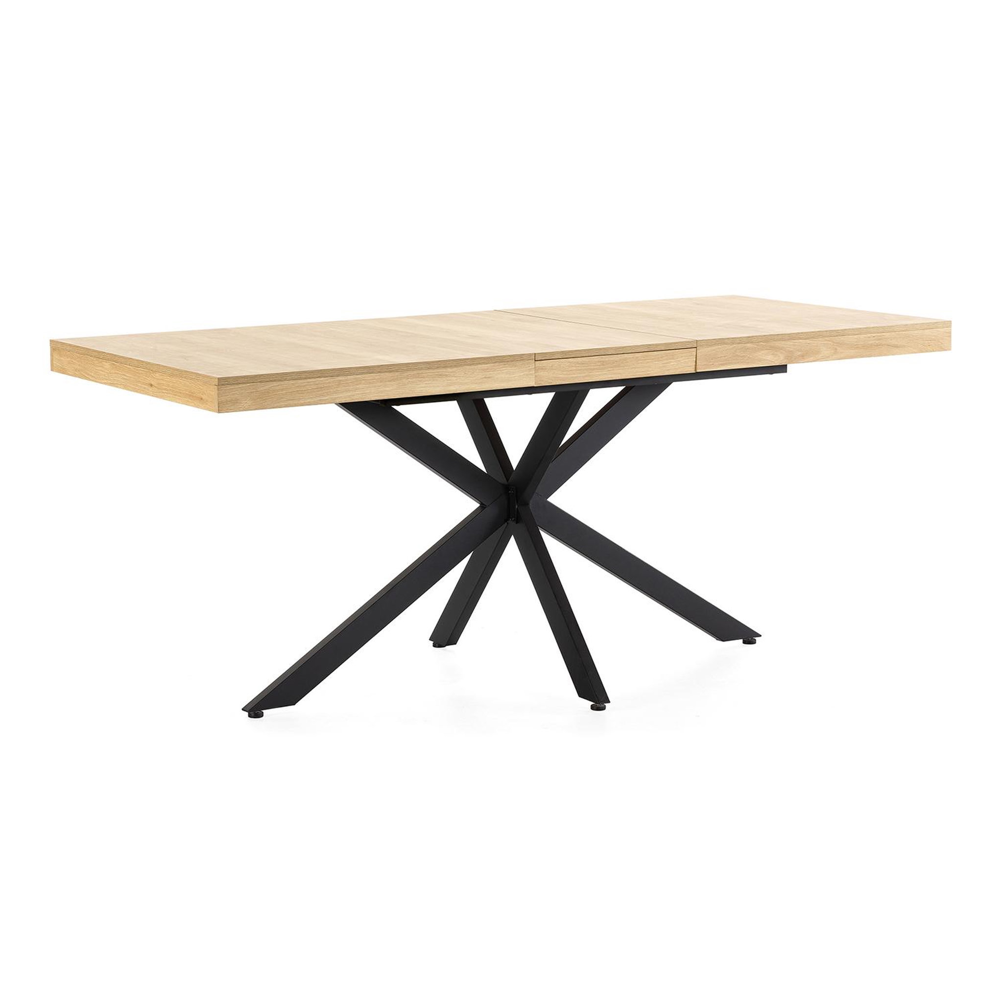 Voir la diapositive 4 : VS VENTA-STOCK Table de salle à manger extensible Genova couleur chêne, 140-180 cm