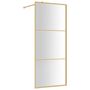 Voir la diapositive 2 : VIDAXL Paroi de douche avec verre ESG transparent dore 80x195 cm