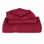 Voir la diapositive 4 : VIDAXL Serviettes de douche 2 pcs bordeaux 70x140cm 360g m² 100% coton