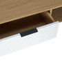 Voir la diapositive 4 : The Home Deco Factory Table basse Sven 1 tiroir - H. 38 cm - Bois et Blanc