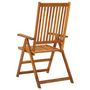 Voir la diapositive 4 : VIDAXL Chaises inclinables de jardin lot de 3 Bois solide d'acacia