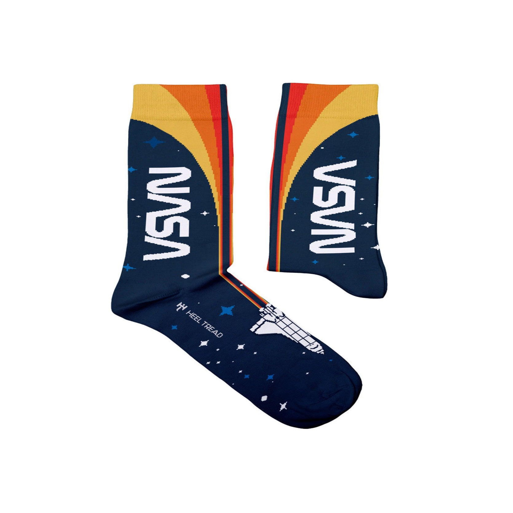 SOCK AFFAIRS Chaussettes nasa & espace. Coloris disponibles : Bleu