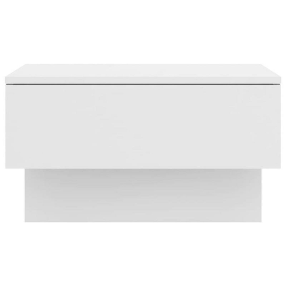 VIDAXL Tables de chevet murales 2 pcs Blanc
