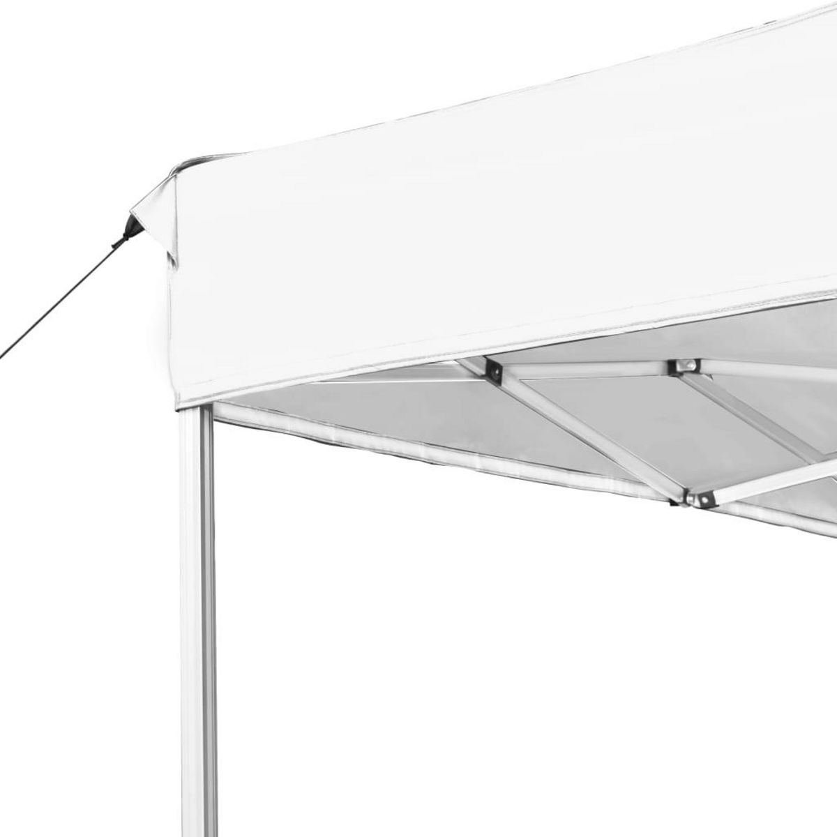 VIDAXL Tente de reception pliable Aluminium 4,5x3 m Blanc