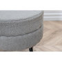 Voir la diapositive 6 : Venture Home Venture Home Pouf Pot 40x40x40 cm Teddy Noir et gris