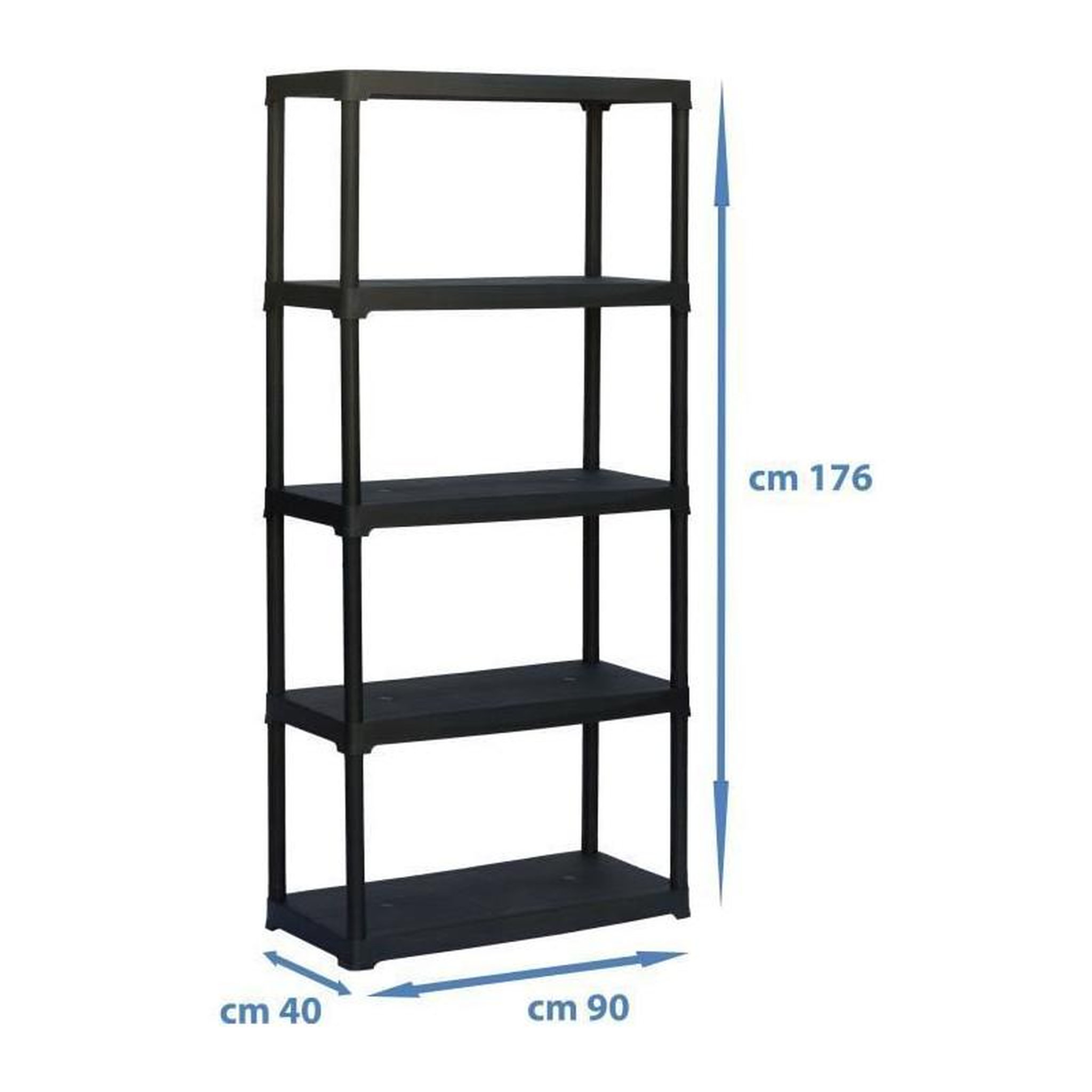 Voir la diapositive 2 : TOOD TOOD  Etagere 5 tablettes  dimensions h176x90x40