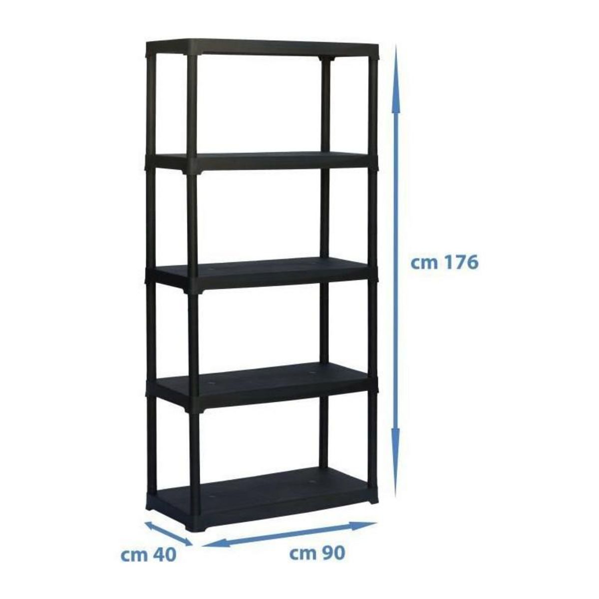 TOOD TOOD  Etagere 5 tablettes  dimensions h176x90x40