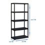Voir la diapositive 2 : TOOD TOOD  Etagere 5 tablettes  dimensions h176x90x40