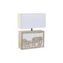 Voir la diapositive 1 : MARKET24 Lampe de bureau DKD Home Decor Blanc Marron Bois de manguier 50 W 220 V 33 x 12 x 41 cm