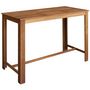 Voir la diapositive 2 : VIDAXL Table et tabourets de bar 7 pcs Bois d'acacia massif