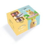 MA BOX CROCHET DIY LE LAPIN. AVEC 3 FILS DE COULEUR 100% COTON, 2 YEUX, 1 PANCARTE VIERGE ET SON RUBAN, 1 CROCHET, DU REMBOURRAGE, Ly Annick