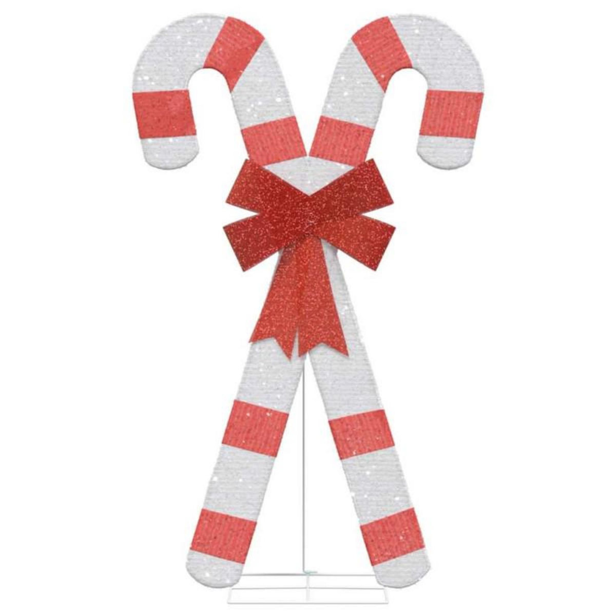 VIDAXL Décoration de Noël en forme de canne à sucre 50 LED blanc chaud